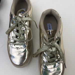 Steve Madden Gold Sneakers